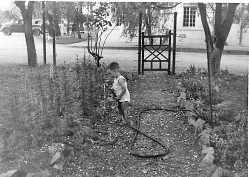 My brother Brian got well as soon as Dad got the job at the G & P Mine and we moved to the big house and garden at #1 Silver 