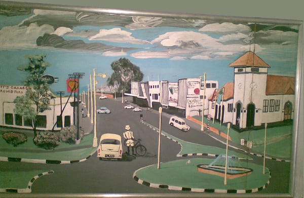 Que Que's Main Street, Rhodesia, 1972