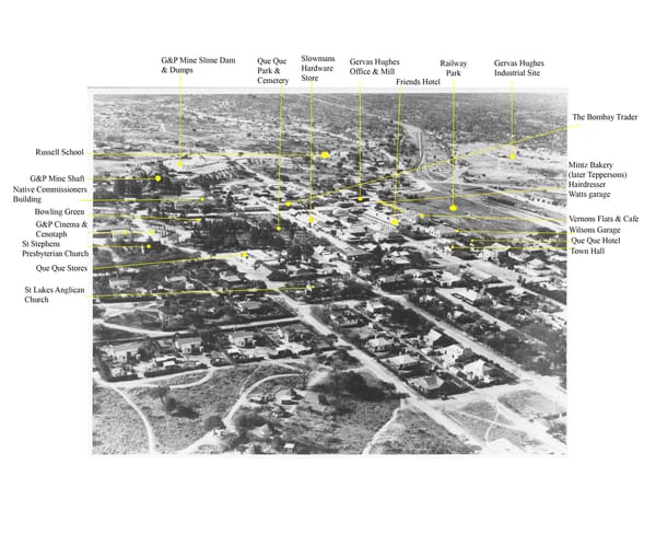 Aerial Map of Que Que 1940