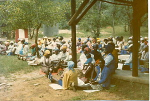African Women assembled at Echo Park for the annual Provincial meeting