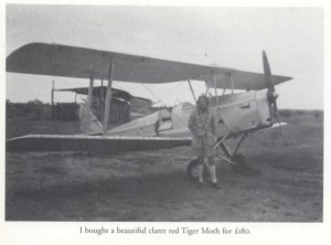 Tim Hughes got a joy ride in John Millard's Tiger Moth he had purchased for 180 pounds
